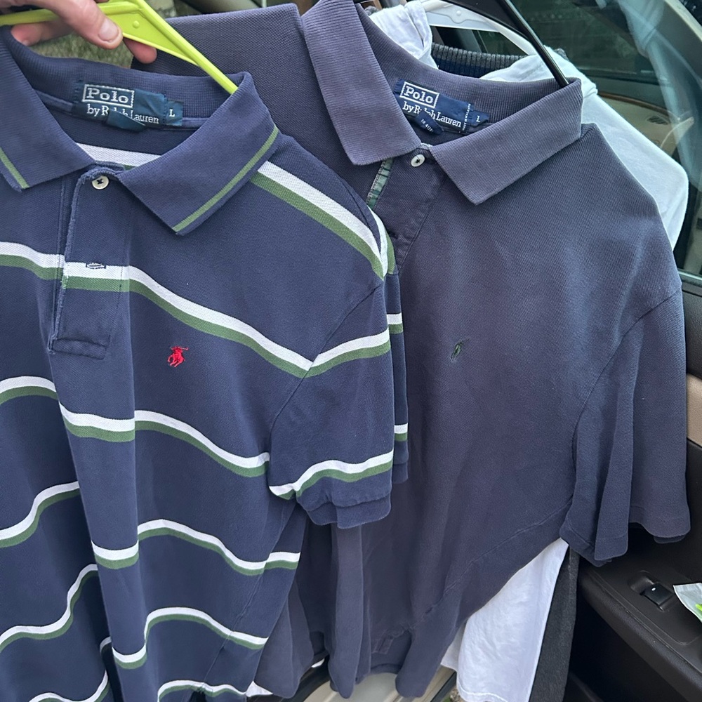 Polo by Ralph Lauren Kids Navy Striped Polo Shirt